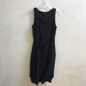 Madewell Black Silk Dress